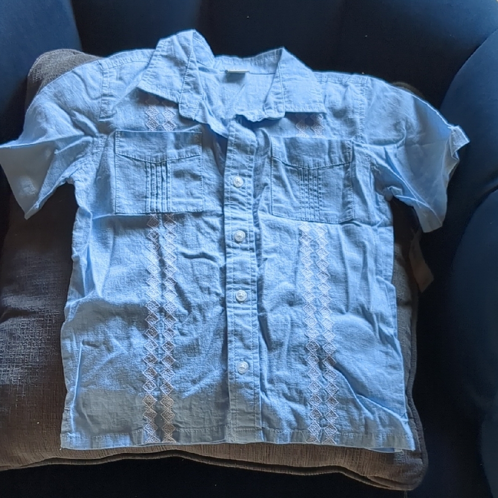 Kids Blue Button-Up Shirt